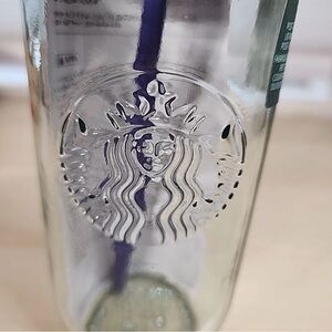 Starbucks Recycled Glass Tumbler with Purple Lid